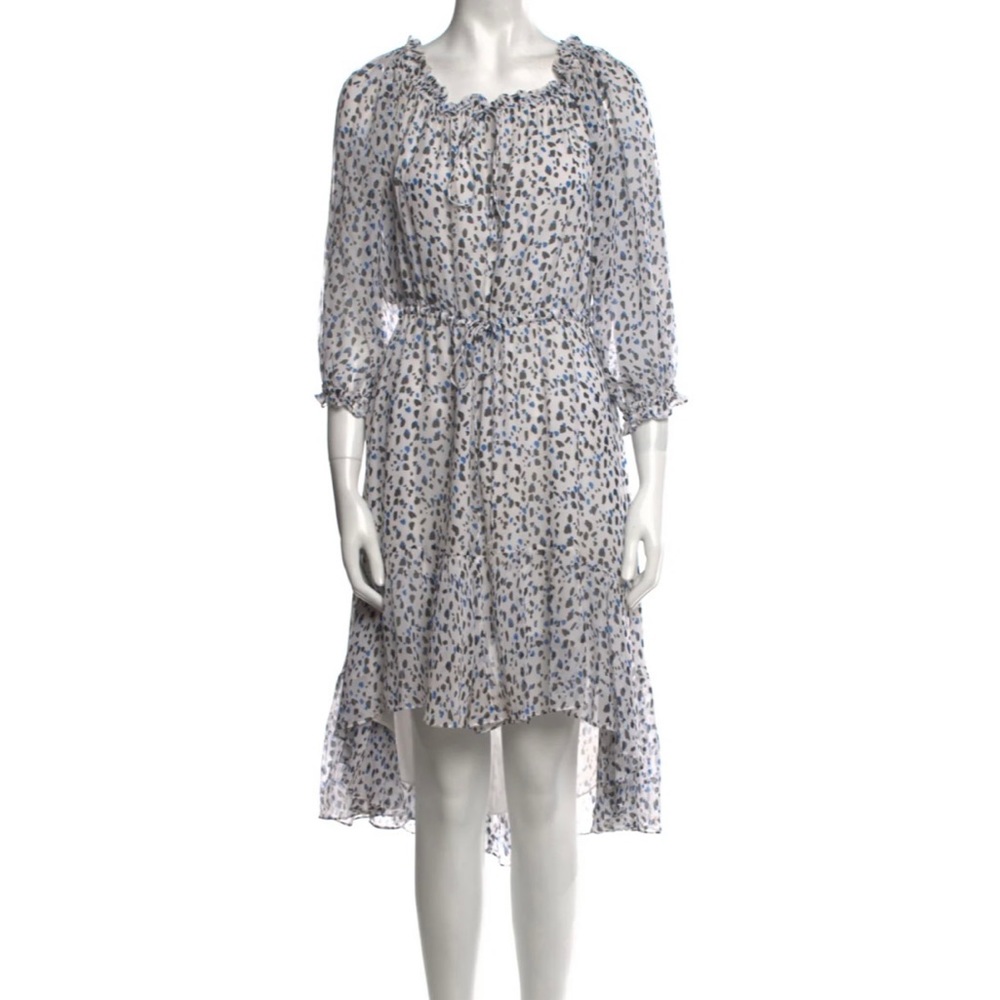 Diane Von Furstenberg silk midi length dress with asymmetrical hem